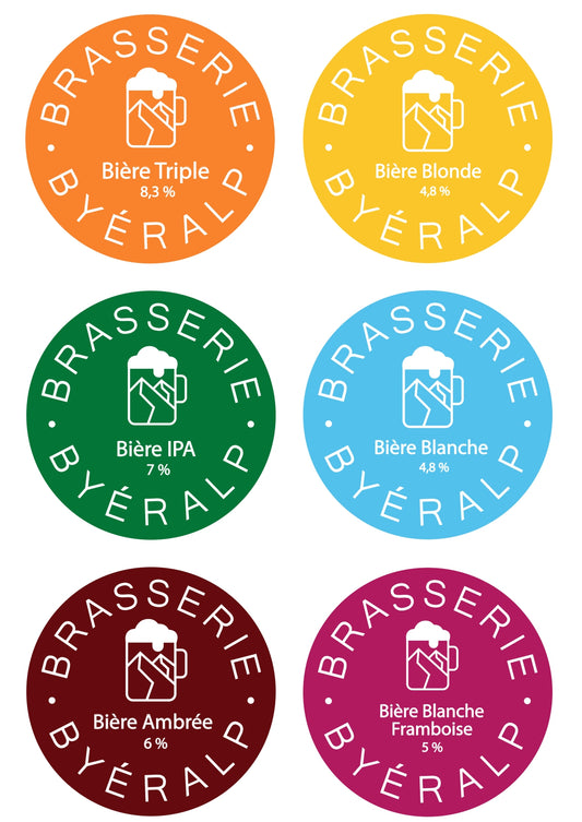 Pack personnalisable - 6 bouteilles de bière Byéralp en 75cl